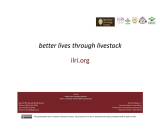 Tanzania Dairy Genetics highlights report 