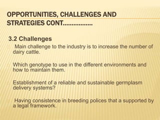 Dairy germplasm development and delivery in Africa: The Tanzania case