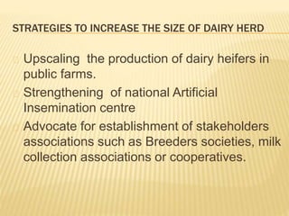 Dairy germplasm development and delivery in Africa: The Tanzania case