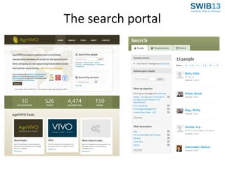 The search portal

 