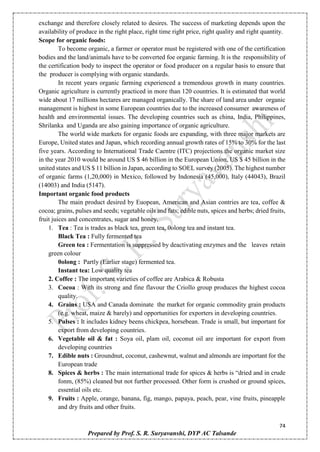 Principles of Organic Farming theory notes (AGRO-248) | PDF