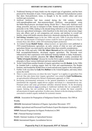 Principles of Organic Farming theory notes (AGRO-248) | PDF