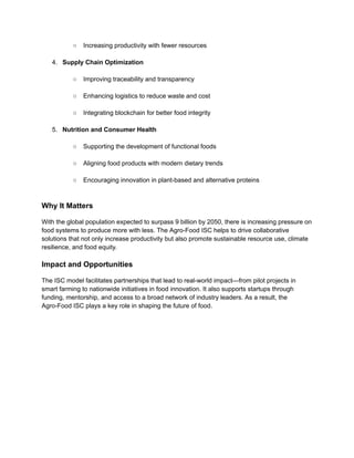 Advancing Innovation and Skills for a Sustainable Food Future | PDF