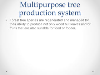 Agro forestry | PPTX