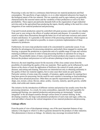 Agro processing | DOCX