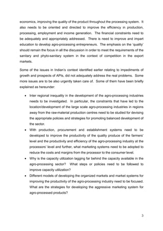 Agro processing study | PDF