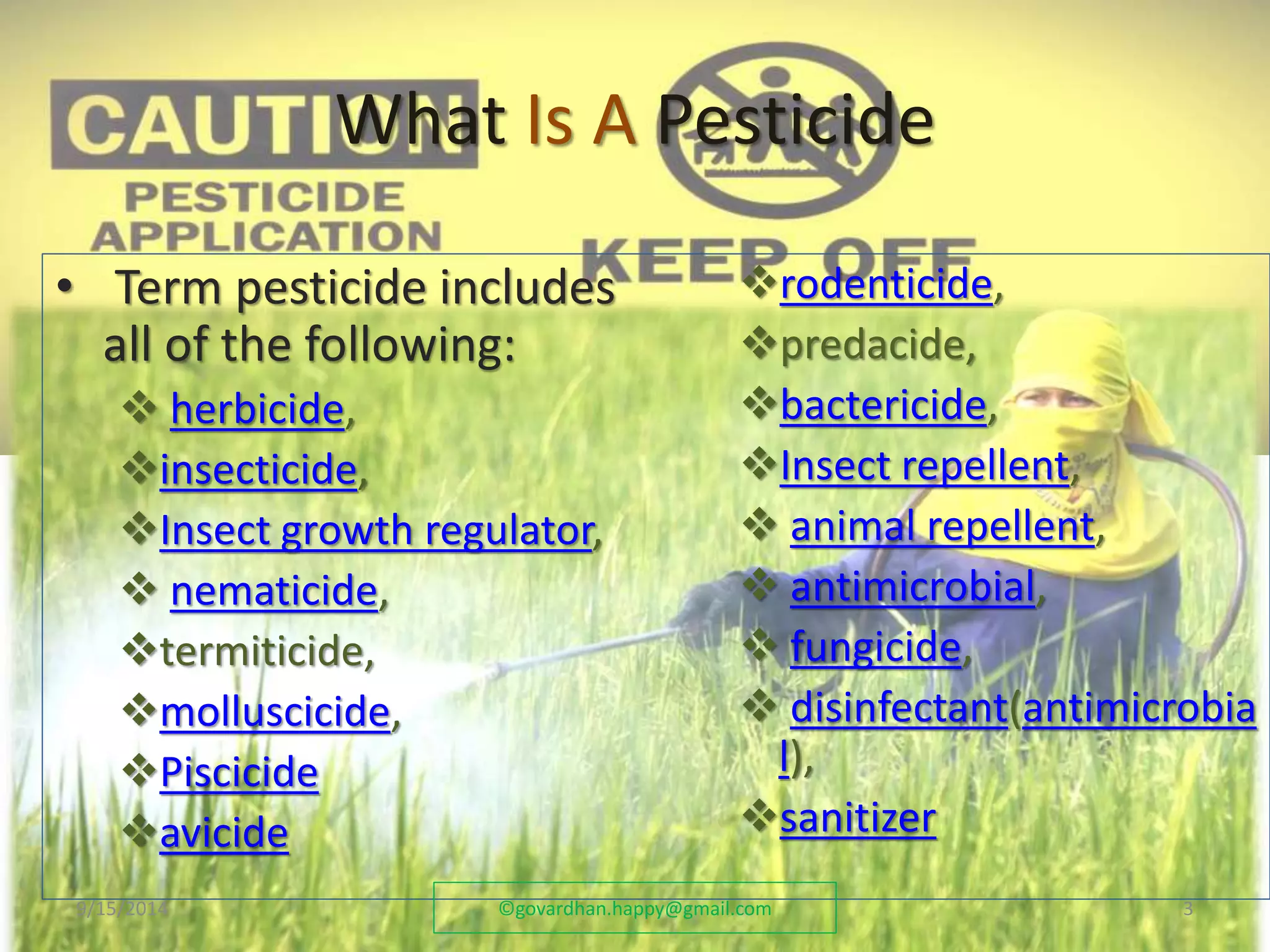 Pesticide Pollution | PPTX