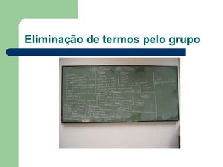 Eliminação de termos pelo grupo
 