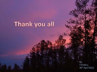 By,
T.Prabhu,
30th April’2012
 