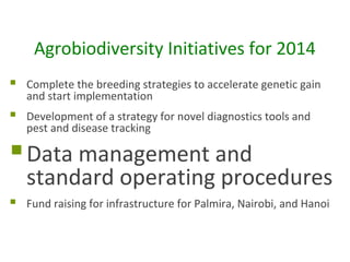 Agrobiodiversity  feb 2014-hanoi