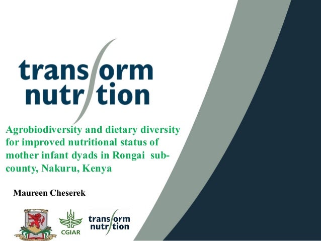 agrobiodiversity and dietary diversity for improved nutritional statu