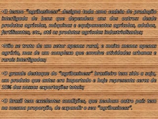 Agroeconomia no brasil