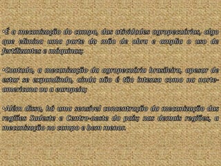 Agroeconomia no brasil