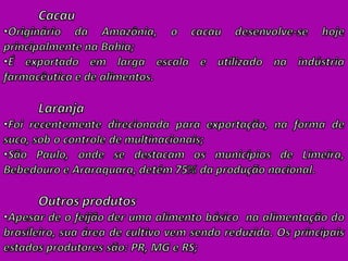 Agroeconomia no brasil
