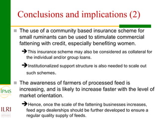 Promoting agro-enterprises in the highlands of Ethiopia through improved institutional support services: Experiences of market-oriented dairy and fattening development
