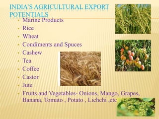 TECHNOLOGIES FOR SUSTAINABLE AGRICULTURAL
DEVELOPMENT
 Biotechnology
 Pre & post harvesting technology
 Energy saving technology
 Environment protection technology
 Information and Communication technology
 GIS & RS technology
 Internet/Intranet Technology
 