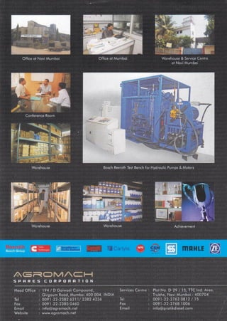 Agromach Spares, Mumbai, Industrial Spare Parts