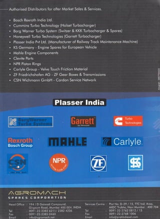 Agromach Spares, Mumbai, Industrial Spare Parts