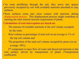 Soil plant relationships and soil atmosphere continuum | PDF ...
