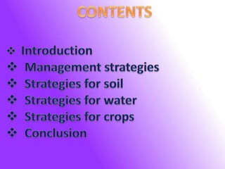 drought management strategies | PPTX