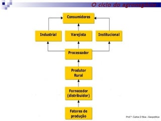O ciclo do agronegócio

Prof.º: Carlos D´Boa - Geopolítica

 