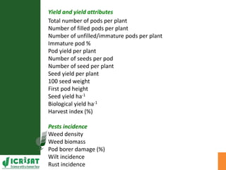 Agronomic investigations on tall chickpea genotypes suitable for mechanical harvesting