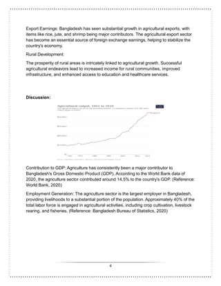 Role of Agriculture In Bangladesh | DOCX