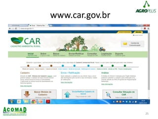 www.car.gov.br
25
 