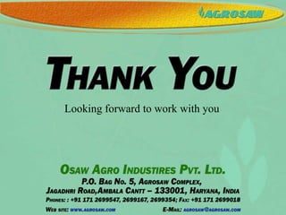 Looking forward to work with you

 