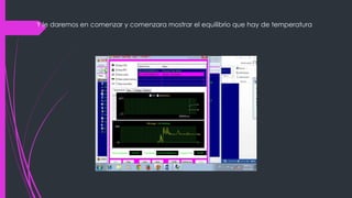  Y le daremos en comenzar y comenzara mostrar el equilibrio que hay de temperatura 
 
