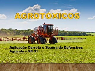 Aplicação Correta e Segura de Defensivos
Agrícola – NR 31
 