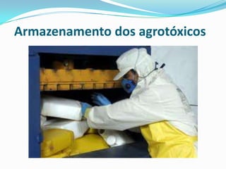 Armazenamento dos agrotóxicos
 