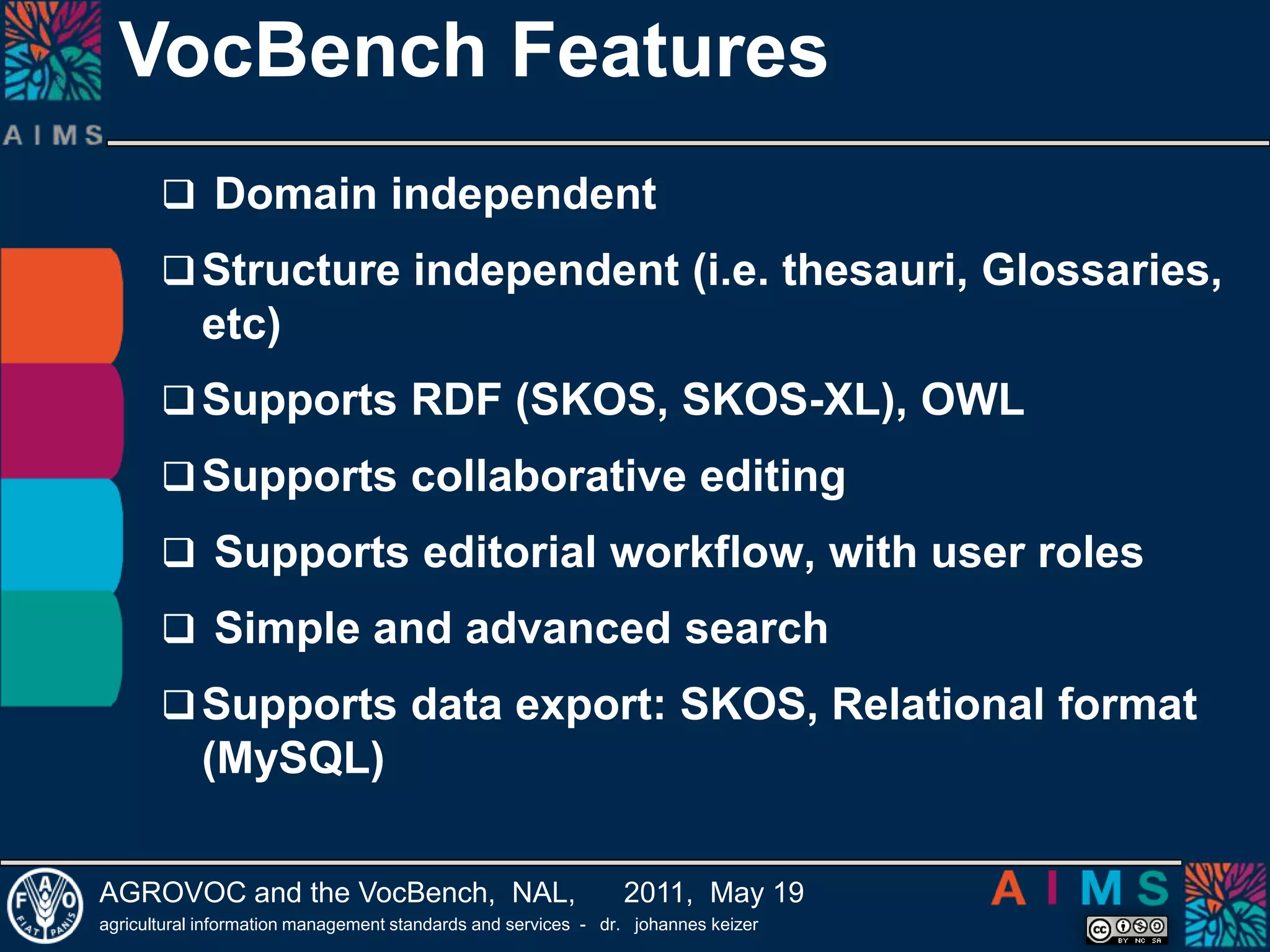 The VocBenchVocBenchconcepts and entitiestriples