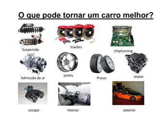 Foi nas décadas de 50/60 que surgiu um apelido para os mecânicos preparadores alemães, que ficaram conhecidos como “tuners” que significa “afinadores”.O que é o tuning?Tuning é um passatempo que consiste em alterar as características de um automóvel a um nível de personalização extrema. O tuning é aplicável a praticamente todos os componentes de um carro: rodas, pneus, suspensão, alterações no motor, interior, carroçaria, tubos de escape,  …. 