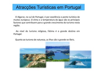 Turismo RuralO turismo rural proporciona uma vivência no meio rural, quer em antigos solares e palácios, quer em casas tradicionais, muitas vezes com a participação em trabalhos agrícolas.