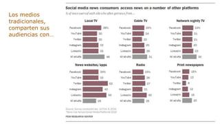 Los medios
tradicionales,
comparten sus
audiencias con…
 