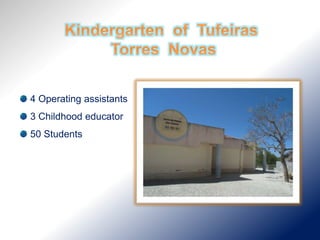 4 Operating assistants
3 Childhood educator
50 Students
 