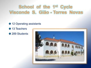 12 Operating assistants
13 Teachers
289 Students
 