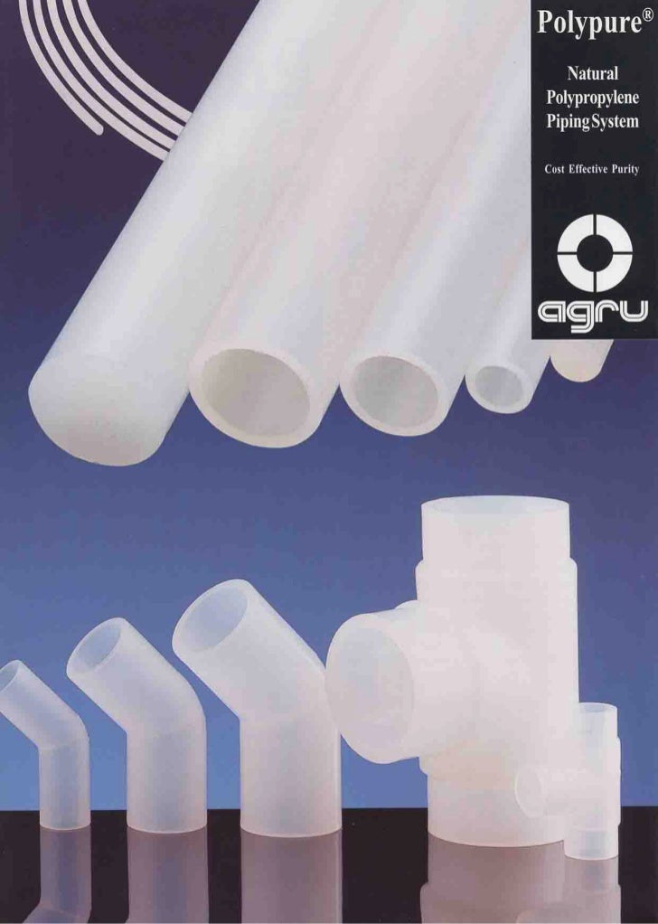 Agru polypure natural polypropylene piping system