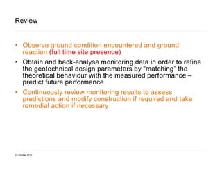 Ground Engineering Risks The management of geotechnical risk on major infrastructure projects | PDF