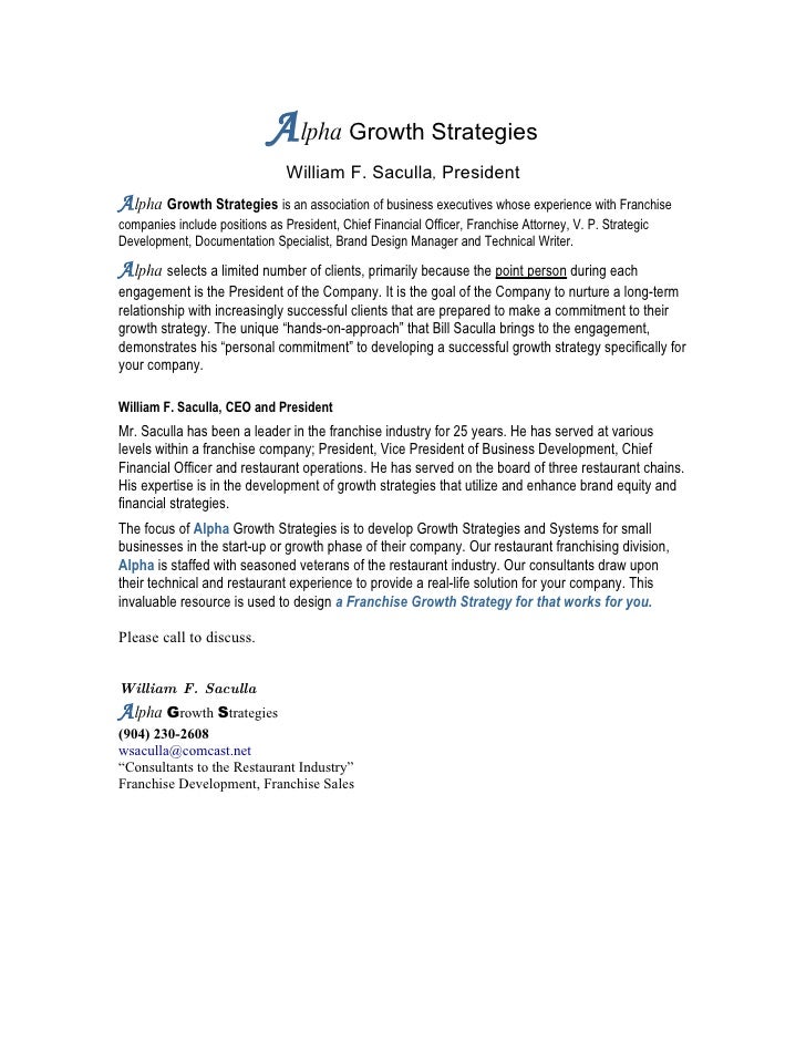 Franchise development services Franchise development services