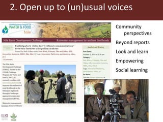 Opening ILRI’s knowledge and research: Initial reflections on results, outcomes and impacts of adopting open