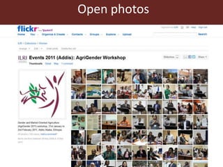 Opening ILRI’s knowledge and research: Initial reflections on results, outcomes and impacts of adopting open