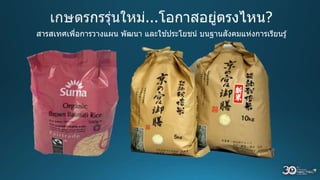 สำรสเทศเพื่อกำรวำงแผน พัฒนำ และใช ้ประโยชน์ บนฐำนสังคมแห่งกำรเรียนรู้
 