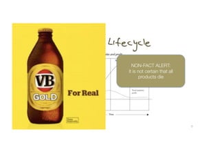 Product Lifecycle
              NON-FACT ALERT: "
            it is not certain that all
                   products die!




                                         8!
 