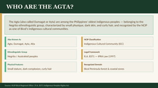 The Agta of Bicol Region: Indigenous Peoples Study and Cultural ...