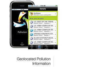 Geolocated Pollution
        Information
 