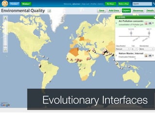 Evolutionary Interfaces
 