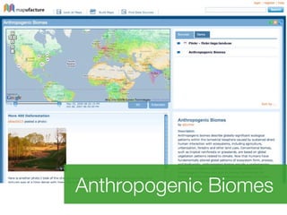 Anthropogenic Biomes
 