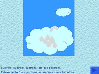 Subiram, subiram, subiram…até que pararam. Estava muito frio e por isso juntaram-se umas às outras. 